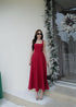 Sleeveless Square Deep Neckline A-Line Dress